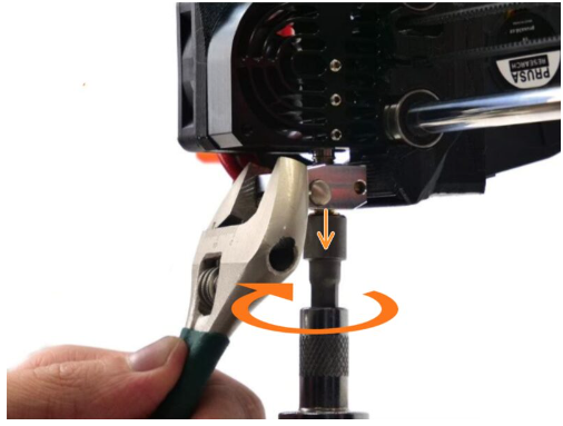 Replacing a 3D printer nozzle (Credit: Prusa Research)