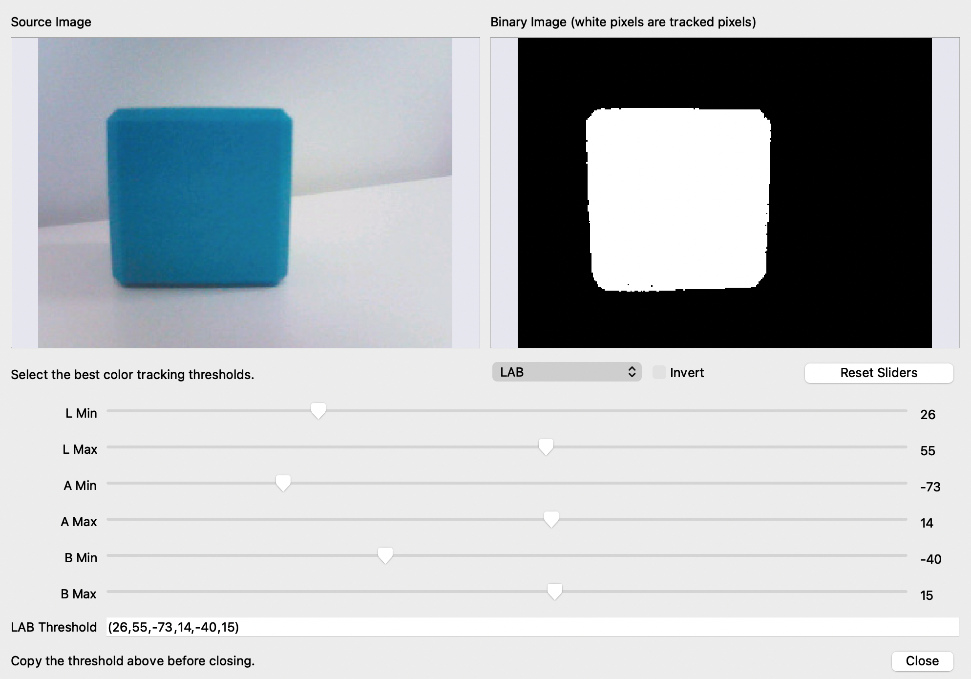 OpenMV camera initialisation in the IDE