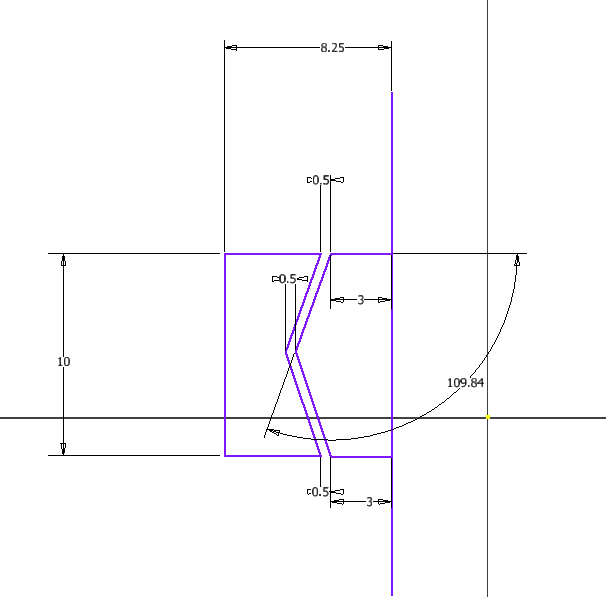 Cross-section sketch of the wheel-on-axle design