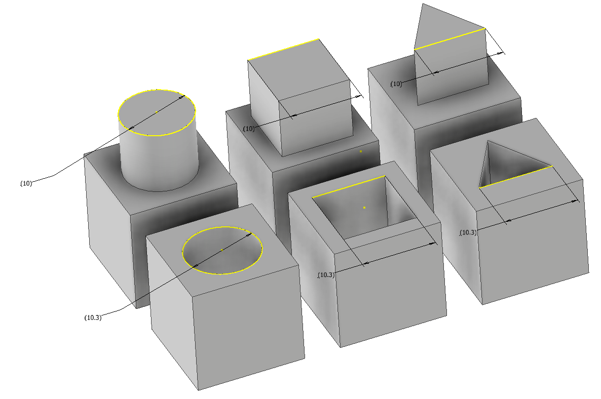 3D-printed shape joints