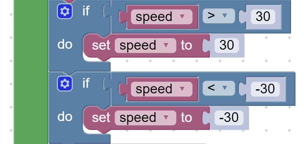 Clamping motor speed to the Rover’s top speed