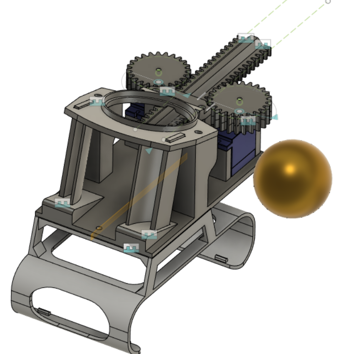 Diamond-shaped actuator to prevent jamming
