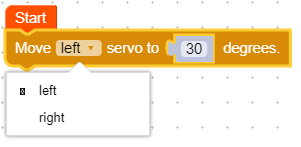 Set Single Servo block